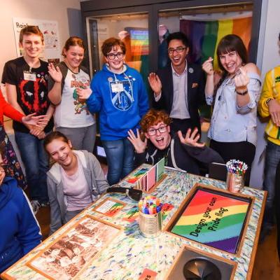 Pride - Teenage History Club with their exhibition