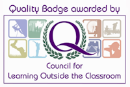 Quality Badge awarded by the Council for learning outside the classroom logo