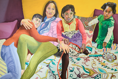 'Susan, Aarti, Keerthana and Princess, Sunday in Brooklyn', Aliza Nisenbaum, 2018
